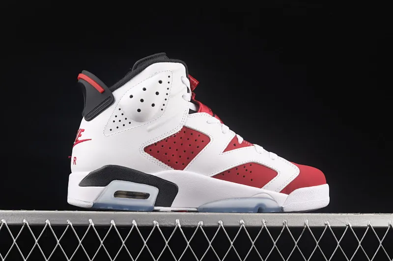 All categories Air Jordan Jordan series basketball shoes Air Jordan 6 Air Jordan "Carmine" AJ6 Joe 6 Rouge White Red 2021 replica high-top basketball shoes CT8529-106